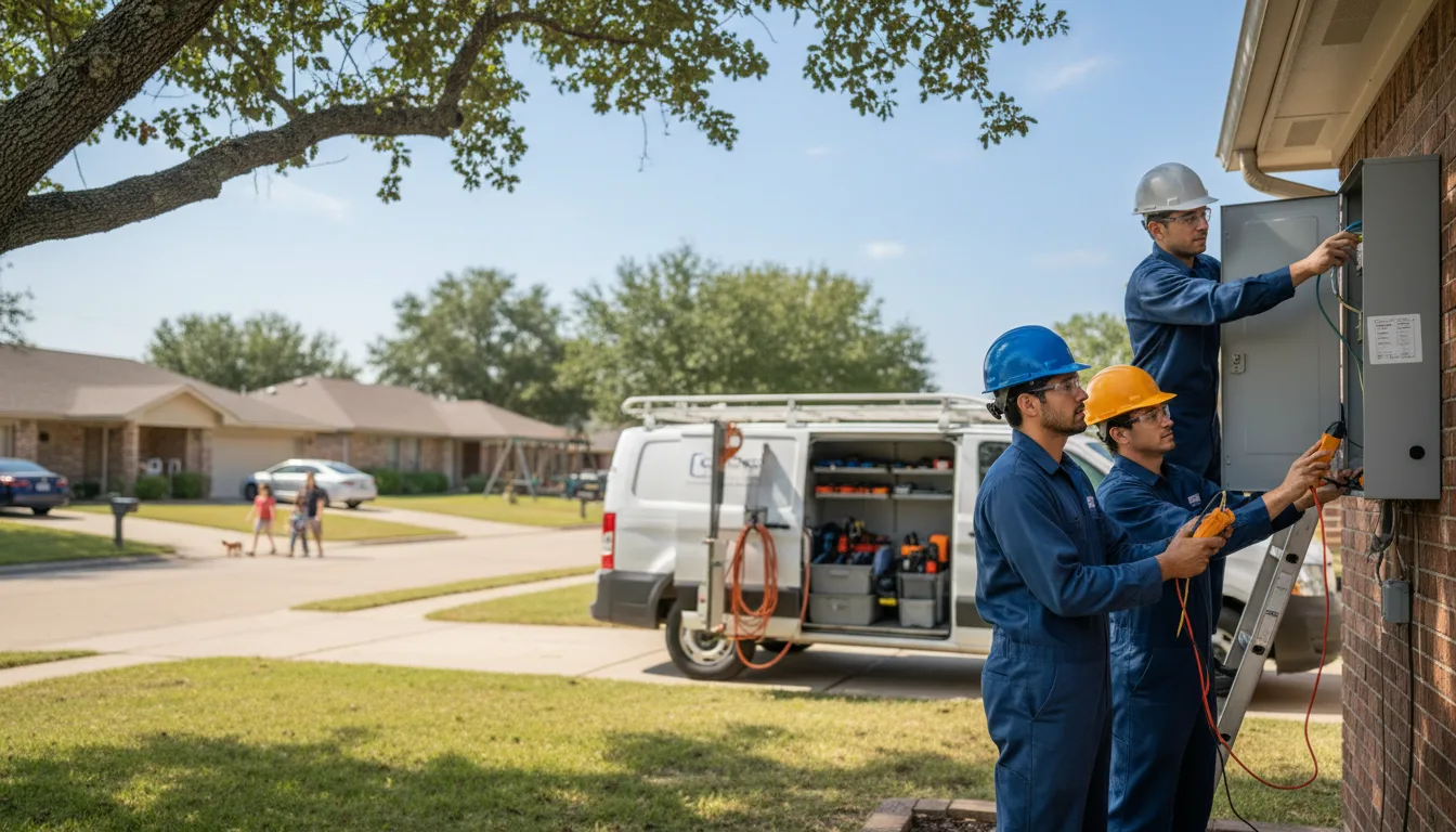 Certified electrician providing emergency electrical services in Wesley, IA